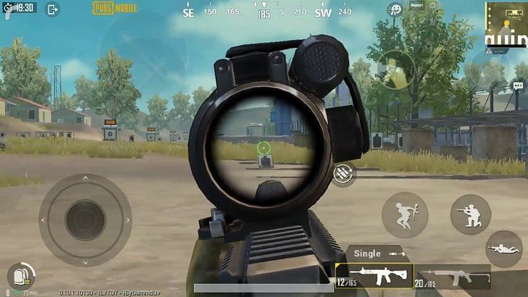 PUBG Mobile shooting practice, image via gurugamer
